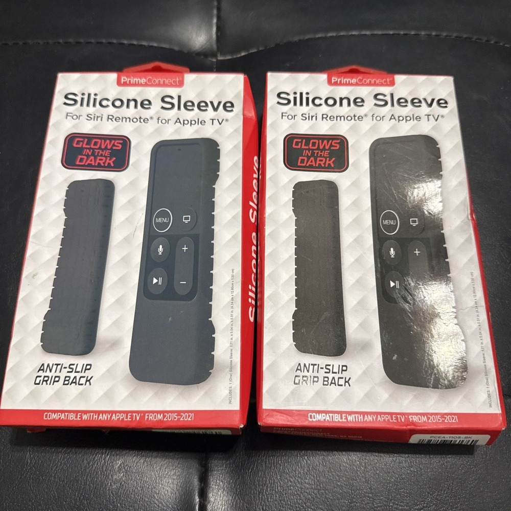 (2) Remote Case for Apple TV Siri Remote Anti Slip Silicone Cover New In Box